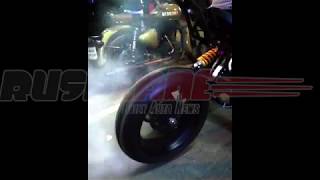 Emflux One Electric Sportsbike  Burnout [upl. by Ovid]