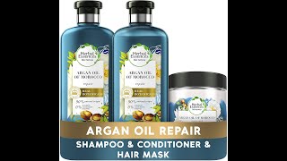 Herbal Essences Bio Renew Argan Oil of Morocco with Argan Oil Shampoo Conditioner and Hair Mask Set [upl. by Liartnod]