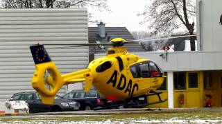 Landung mit Schnee  Christoph 30 Rettungshubschrauber Wolfenbüttel [upl. by Seilenna]