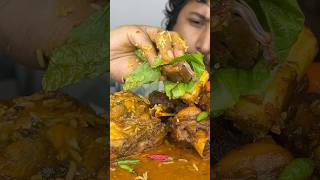 MUTTON WITH MUSTARD LEAF BEST COMBINATION🤤 Spicy Mutton 🔥 food muttoneatingchallenge [upl. by Diannne]