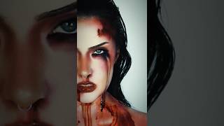 Jennifers body 🩸 makeuptutorial meganfox halloween [upl. by Noyerb]