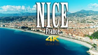 Nice France in 4K Côte dAzur Nice Aerial [upl. by Revart]