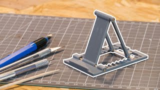 SUPPORT de TELEPHONE réglable imprimé en 3D  Concours  DIY  LucasBuild [upl. by Anahsat95]