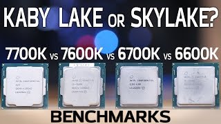 Kaby Lake vs Skylake Benchmarks 7600K and 7700K vs 6600K and 6700K [upl. by Ytoc235]