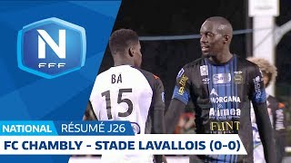 J26  FC Chambly Oise  Stade Lavallois 0 0 le résumé I National FFF 2018 2019 [upl. by Araid]