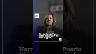 Harris Thanks Puerto Rican Community For Their Support [upl. by Gebhardt]