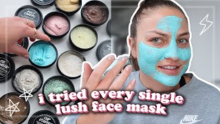 i tried every single LUSH face mask and this happened [upl. by Adyan]