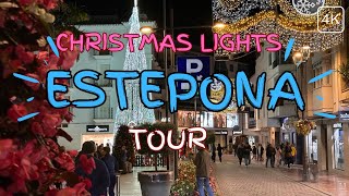 Estepona Christmas Season Walking Tour Malga Costa del Sol Spain [upl. by Ysac]