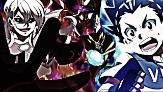 Phi Vs Valt  Beyblade Burst Turbo  Fanmade [upl. by Alleciram67]