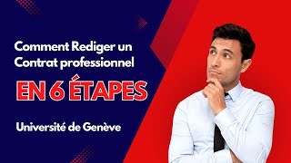 COMMENT RÉDIGER UN CONTRAT PROFESSIONNEL EN 6 ETAPES quot ASTUCES et ERREURS quot [upl. by Itsirk]