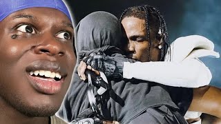 STEPH LYON REACTS To Travis Scott Brings Out Kanye West LIVE At Circus Maximus ITALY travisscott [upl. by Etnaihc]