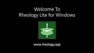 Rheology Lite for Windows [upl. by Sweyn319]