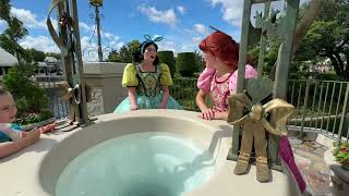 Evil Stepsisters at the wishing well in Magic Kingdom [upl. by Bliss]