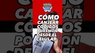 📲Cómo CANJEAR CÓDIGOS POKEMON  DESDE CELULAR 📱 [upl. by Hekking577]