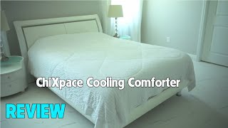 ChiXpace Cooling Comforter Review  Light summer blanket [upl. by Uahsoj]