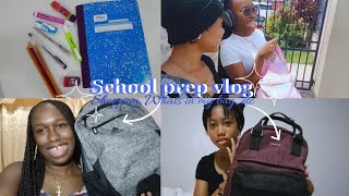 Part 2 Getting ready School Vlog  shopping talking whats in my bag 🙂🙂😊😀 [upl. by Isacco398]