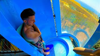 Looping Water Slide at Adaland Aquapark [upl. by Brannon]