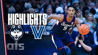 HIGHLIGHTS  1 UConn Mens Basketball at Villanova [upl. by Arenahs197]