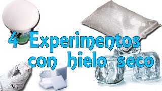 4 sencillos experimentos con hielo seco Experimentos Caseros [upl. by Ynohtona]