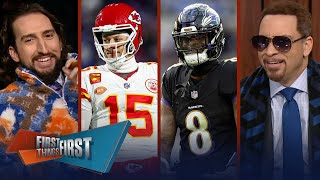 Ravens host Chiefs in AFC Championship Game whos wins the FTF Bowl  NFL  FIRST THINGS FIRST [upl. by Alacim865]