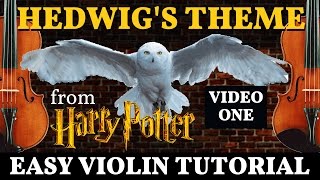 Violin  Learn Hedwigs Theme  Easy Step by Step Tutorial Harry Potter Part 1 [upl. by Oderfla237]