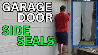 Easy Garage Door Side Seal Installation [upl. by Ahsoyek608]