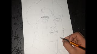 BTS drawing outline part  1 drawing easy bts viral [upl. by Kaleena]