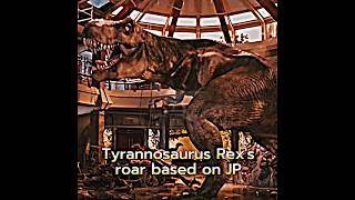 T  rex roar based on irl   prehistoricworld edit extinctanimal jurassicworld [upl. by Zerep309]