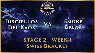 SMITE 2 Founders Series  Stage 2 Swiss  EMEA Week 1  Discipulos Del Kaos vs Smoke Break [upl. by Bellamy851]