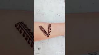 First name  capital letter  mehndi design YouTube short video ♥️♥️ [upl. by Aicilihp]