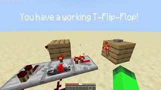 How to make a T Flip Flop in minecraft [upl. by Simeon]