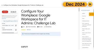 Configure Your Workplace Google Workspace for IT Admins Challenge Lab  GSP377 qwiklabs arcade [upl. by Tega]