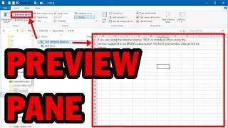 FIXED How to fix Preview Pane windows 10  Excel 2016 PreviewPane [upl. by Tiduj]