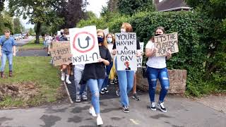 Students march on to Gavin Williamsons office to demand Uturn over Alevel chaos [upl. by Naneek]