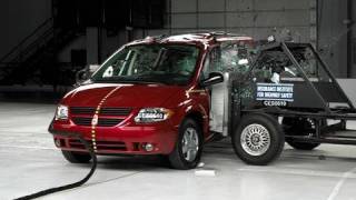 2006 Dodge Grand Caravan side IIHS crash test [upl. by Mchail]