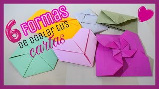 CÓMO DOBLAR CARTAS PARA MI NOVIO NOVIA  AMIGA 14 de FEBRERO💕ARTE DIY ORIGAMI LETTER FOLDING [upl. by Rheingold53]