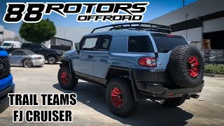 TOYOTA FJ CRUISER TRAIL TEAMS ULTIMATE HERITAGE BLUE KINGS LIFT FUEL COVERT [upl. by Nodle]