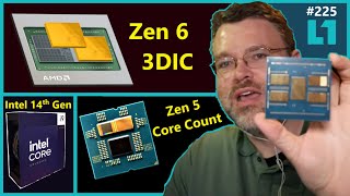 AMD Zen 5 Core Count Zen 6 3DIC Intel 14th Gen Nvidia AI  Level1Techs  Broken Silicon 225 [upl. by Ertnom]