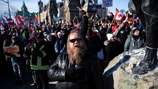 Shift in tone Day two of trucker convoy protests in Ottawa [upl. by Teodor]