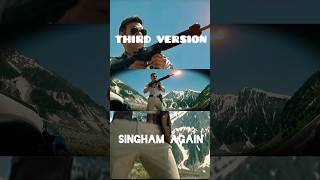 ALL 3 VERSIONS OF SINGHAM 🔥 shorts [upl. by Euginimod]