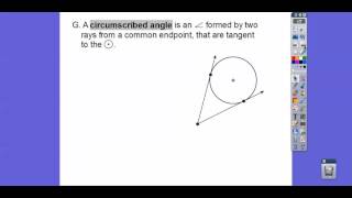 Tangents and Circumscribed Angles  Module 193 Part 1 [upl. by Peg471]