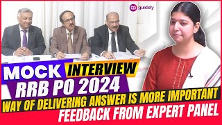 RRB PO Offline Mock Interview 2024  Expert Panel Feedback on Interview guidely [upl. by Assela]