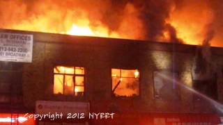 FDNY 1312 Manhattan 3 Alarm fire [upl. by Aineval]