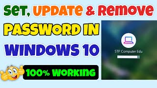 Windows 10 Me Password SET UPDATE and REMOVE Kaise Kre  IN ONE VIDEO [upl. by Acemahs]