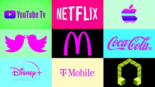 Best Logo compilation YouTube tv Netflix Apple Twitter MacDonalds etc Logo Effectsmost viewed [upl. by Ellehcan]