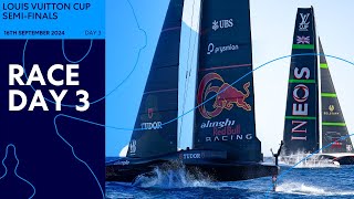 Louis Vuitton Cup  SemiFinals  Day 3  LIVE [upl. by Eicyac]