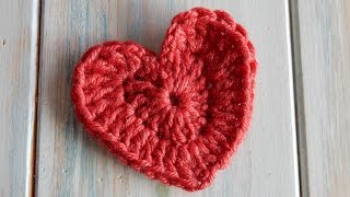 How to Crochet a Heart [upl. by Hamann]