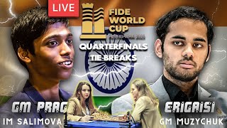 SINO ang gusto mo sa Semis  Pragg vs Erigaisi FIDE World Cup 2023 QuarterFinal TieBreaks [upl. by Augustus]