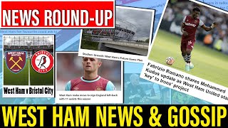 West Ham News Fabrizio Romano hints at Hammers project  Left Back on Hammers wishlist  Mubama [upl. by Rhys]