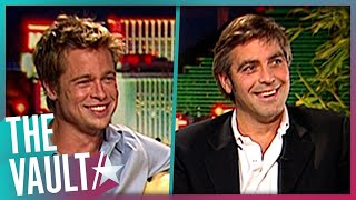 Brad Pitt amp George Clooney Roast Each Other In Throwback Interview [upl. by Maharba]